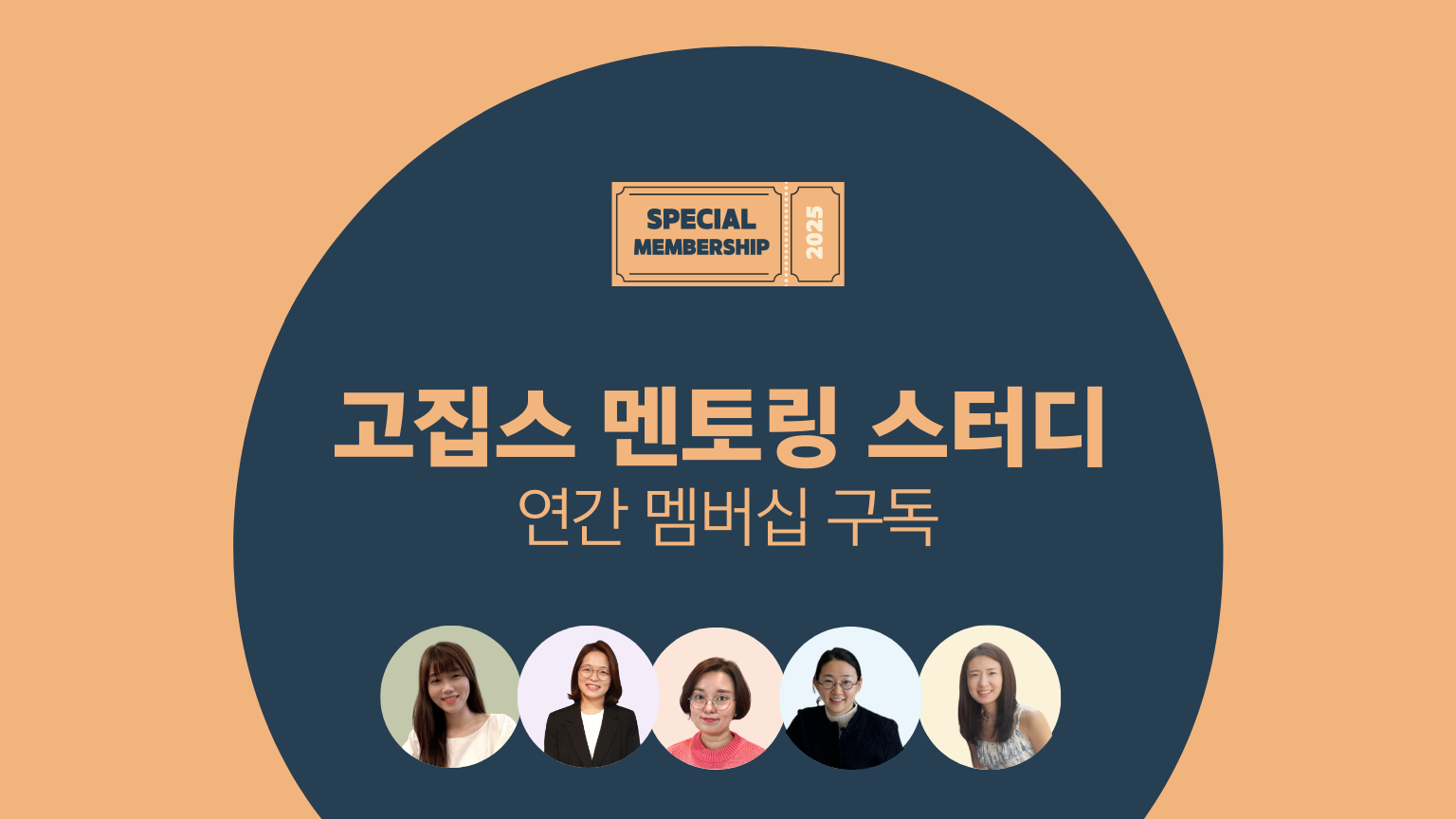 고급집중스터디 멘토링 멤버십으로 선배전문가 특강